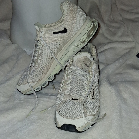 Nike Other - Nike Stussy Cream Mesh Running Shoes